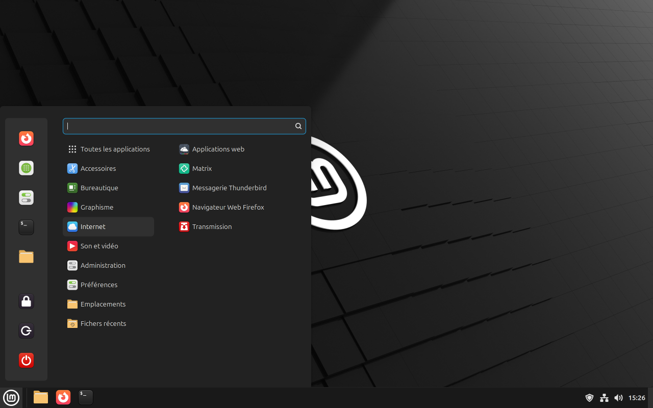 Capture d'écran de Linux Mint